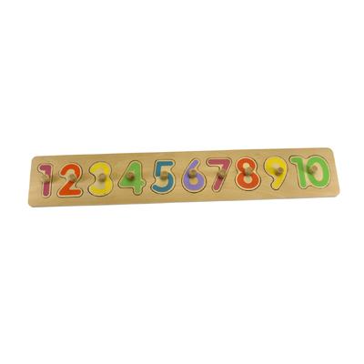 Numbers 1-10 Peg Puzzle