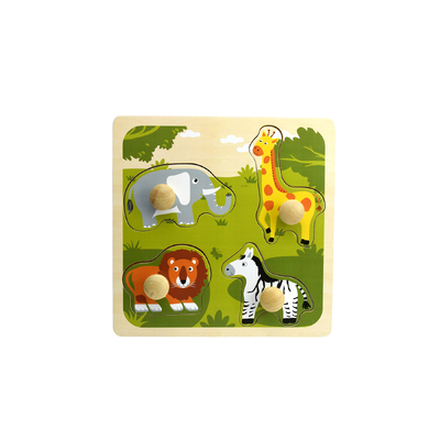 Safari Animal Large Peg Puzzle