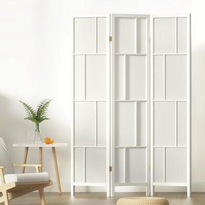 Ashton Room Divider Screen Privacy Wood Dividers Stand 3 Panel White