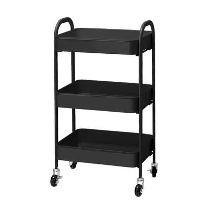 3 Tier Kitchen Stroage Cart Portable Rolling Rack Shelf Wheel Office Tool