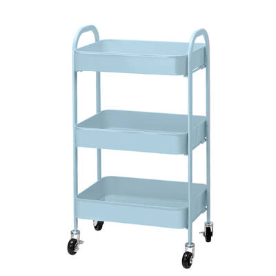 Kitchen Stroage Cart Portable Trolley Rolling Shelf Rack Wheels Ofiice