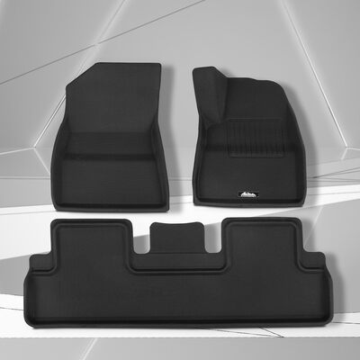 Tesla Model 3 Car Rubber Floor Mats Front & Rear 2021-2022