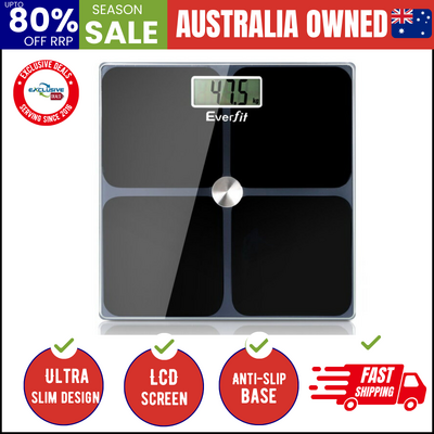 Body Fat Bathroom Scale Weighing Tracker Gym 180Kg