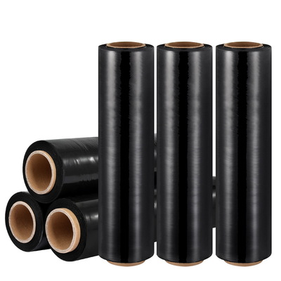 500mm x 400m Stretch Film Pallet Shrink Wrap 6 Rolls Package Use Plastic Black