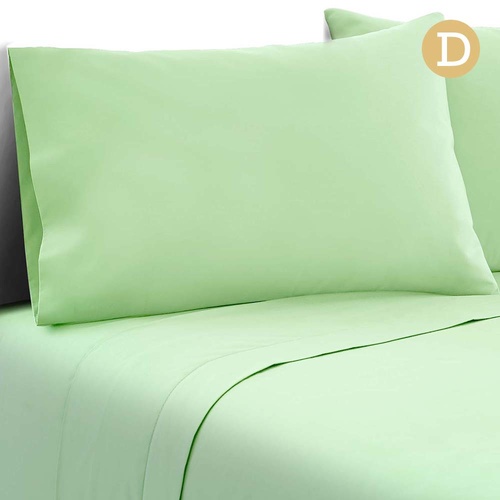 Giselle Bedding Double Size 4 Piece Micro Fibre Sheet Set - Apple