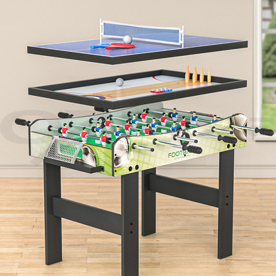 UltimateGameHub: 4-in-1 Soccer, Table Tennis, Bowling, Shuffleboard Fun