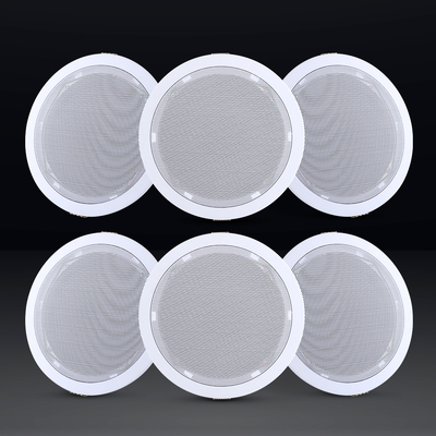 6 Inch Ceiling Speakers In Wall Speaker Home Audio Stereos Tweeter 6Pcs