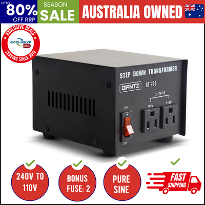 Step Down Transformer 200W 240V To 110V Stepdown Voltage