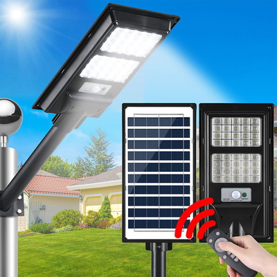 160 Led Solar Street Light Flood Motion Sensor Remote