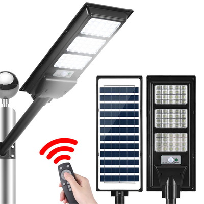 240 LED Solar Street Light Flood Motion Sensor Remote Outdoor Wall Lamp