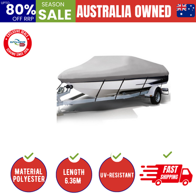 16-18.5Ft Boat Cover Trailerable Marine Grade 600D