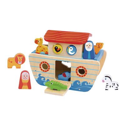 Noah's Ark Interactive Learning Wooden Play Set Kids/Children 2y+