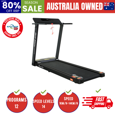 Treadmill Electric Home Gym Fitness Exercise Fully Foldable 450Mm Black