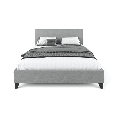 Unique modern design Bed Frame - Grey Double