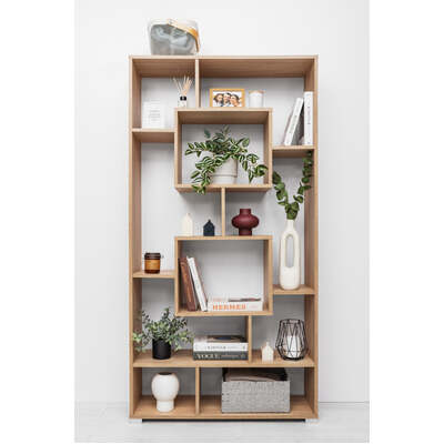 Stylish Display Shelf - Natural Oak