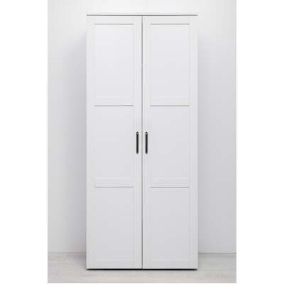 Universal Storage Cupboard - Hamptons - Hex Black Handle