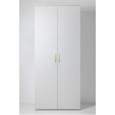 Universal Storage Cupboard - Vj Panel - Hex Gold Handle