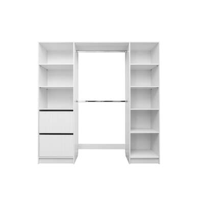 2M Walk In Wardrobe Kit - Fluted