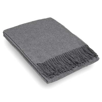 Paddington Throw - Fine Wool Blend - Slate