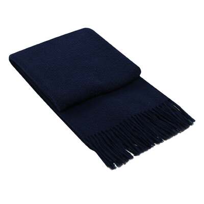 Soho Throw - Wool Blend - Navy 