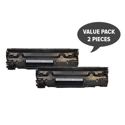 Hp Compatible 2 X Ce285A #85A Cart325 Black Generic Toner