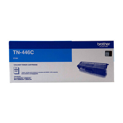 TN-446C Colour Laser - Super High Yield Cyan- 6,500 Pages