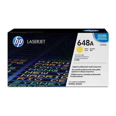 Hp #648A Yellow Toner Ce262A