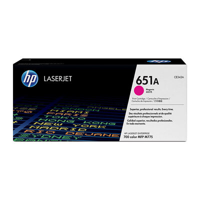 Hp #651A Magenta Toner Ce343A