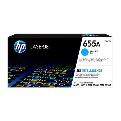 Hp #655A Cyan Toner Cf451A