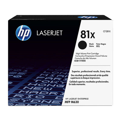 Hp #81X Black Toner Cf281X