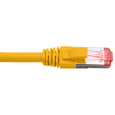 CABAC 2m CAT6 RJ45 LAN Ethernet Network Yellow Patch Lead