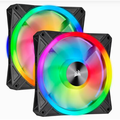 Ql140 Rgb Dual Fan Kit With Lighting Node Core