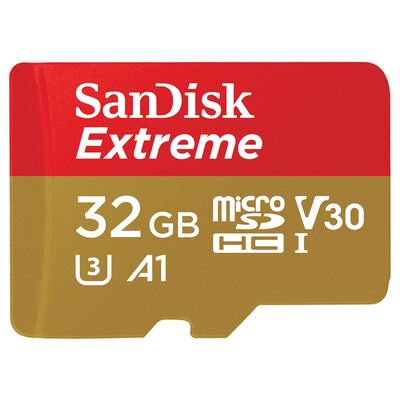 32Gb Extreme Microsd Sqxaf V30 U3 C10 A1 With Sd Adaptor