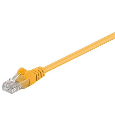 Cat5E Patch Lead Yellow 0.3M New Retail Pack