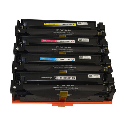 Hp Compatible Cf400X #201X Series Premium Generic Toner Cartridge Set (4 Cartridges)