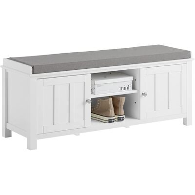 Shoe Cabinet Bench, White