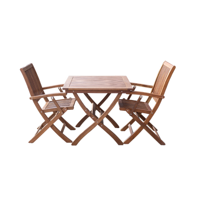 Maculata Folding Table And 2 Armchairs