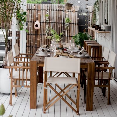 Directors Dining Set - Natural