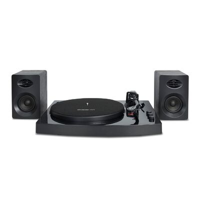 Pro-M Turntable with Bluetooth Speakers Black