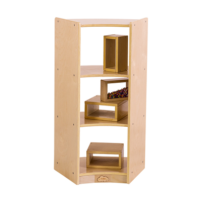 Children Curved Shelf With Open Back - H91cm