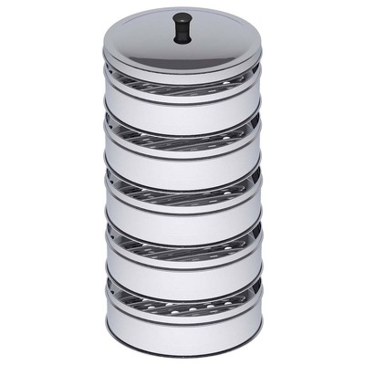 5 Tier 28Cm Stainless Steel Steamers With Lid Work Inside Of Basket Pot Steamers