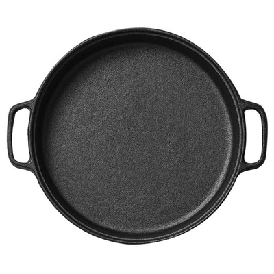 Cast Iron 30Cm Frying Pan Skillet Coating Steak Sizzle Platter