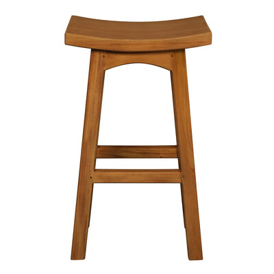 Solid Mahogany Timber Barstool (Light Pecan)