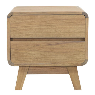 2 Drawer Bedside Table (Natural)