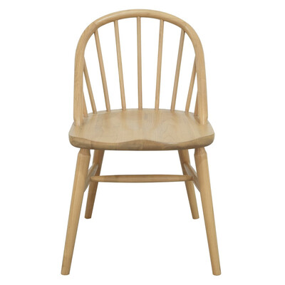 2x Solid Oak Dining Chair - (Natural)