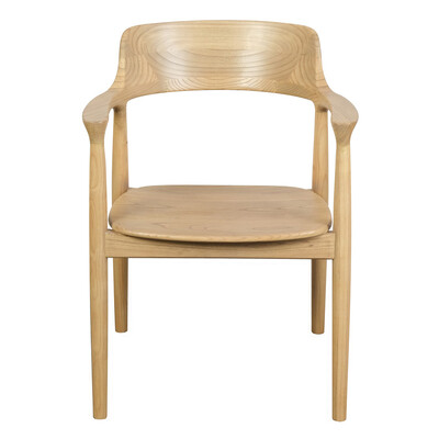 Solid Oak Arm Chair (Natural)