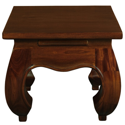 Solid Mahogany Timber Lamp Table (Mahogany)