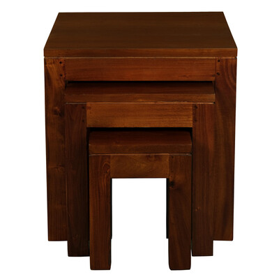 Nest of Table Set of 3 (Mahogany)