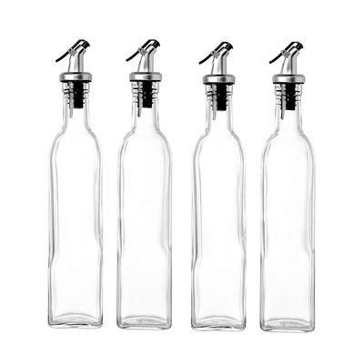 Olive Oil Vinegar Pourer Glass Bottle