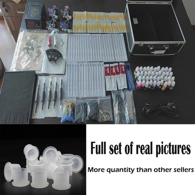 Beginner Tattoo Kit 4 Guns, Power Supply, 40 Inks, Needles